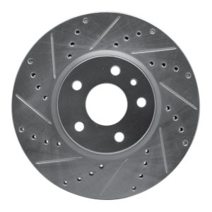 Ford Special Service Police Sedan Brake Rotor (1) - Front Left - R1 Concepts - Drilled & Slotted - Silver - `13-`20 Ford Special Service Police Sedan Brake Rotor (1) - Front Left - R1 Concepts - Drilled & Slotted - Silver - `13-`20